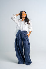 High Low Cropped Shirt