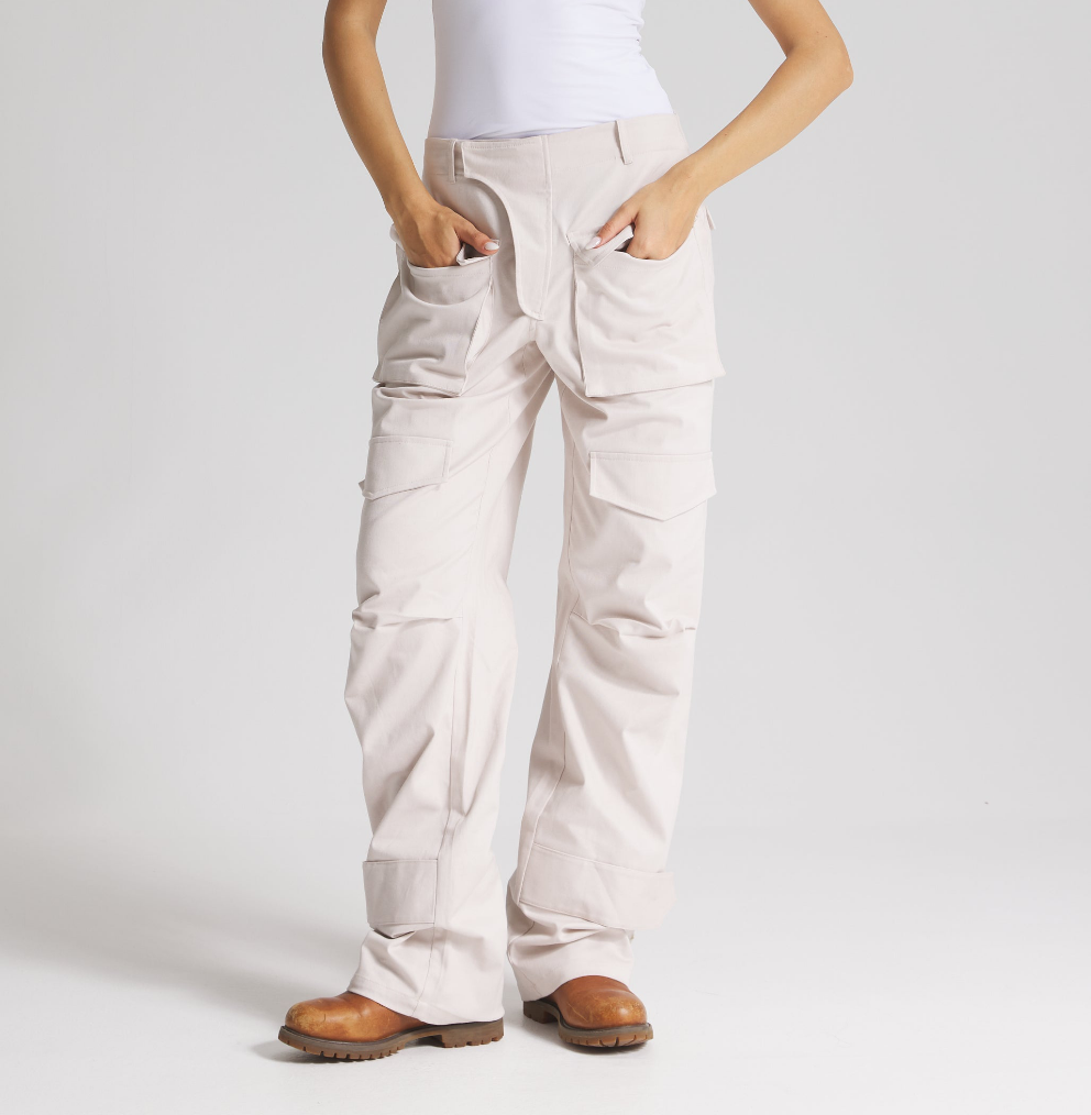 Multi Pocket Pants In Ivory