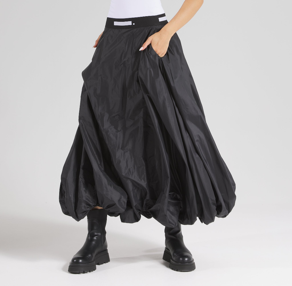 Parachute Skirt In Black