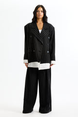 Striped Layered Blazer