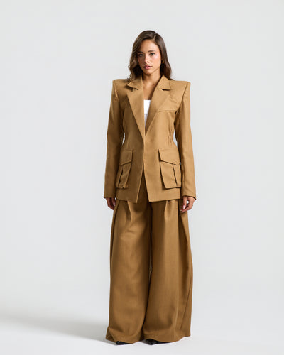 Elastic Waist Blazer