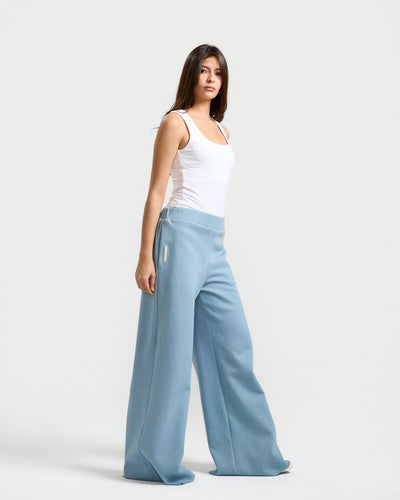 Wide Leg Jogger Sky Blue