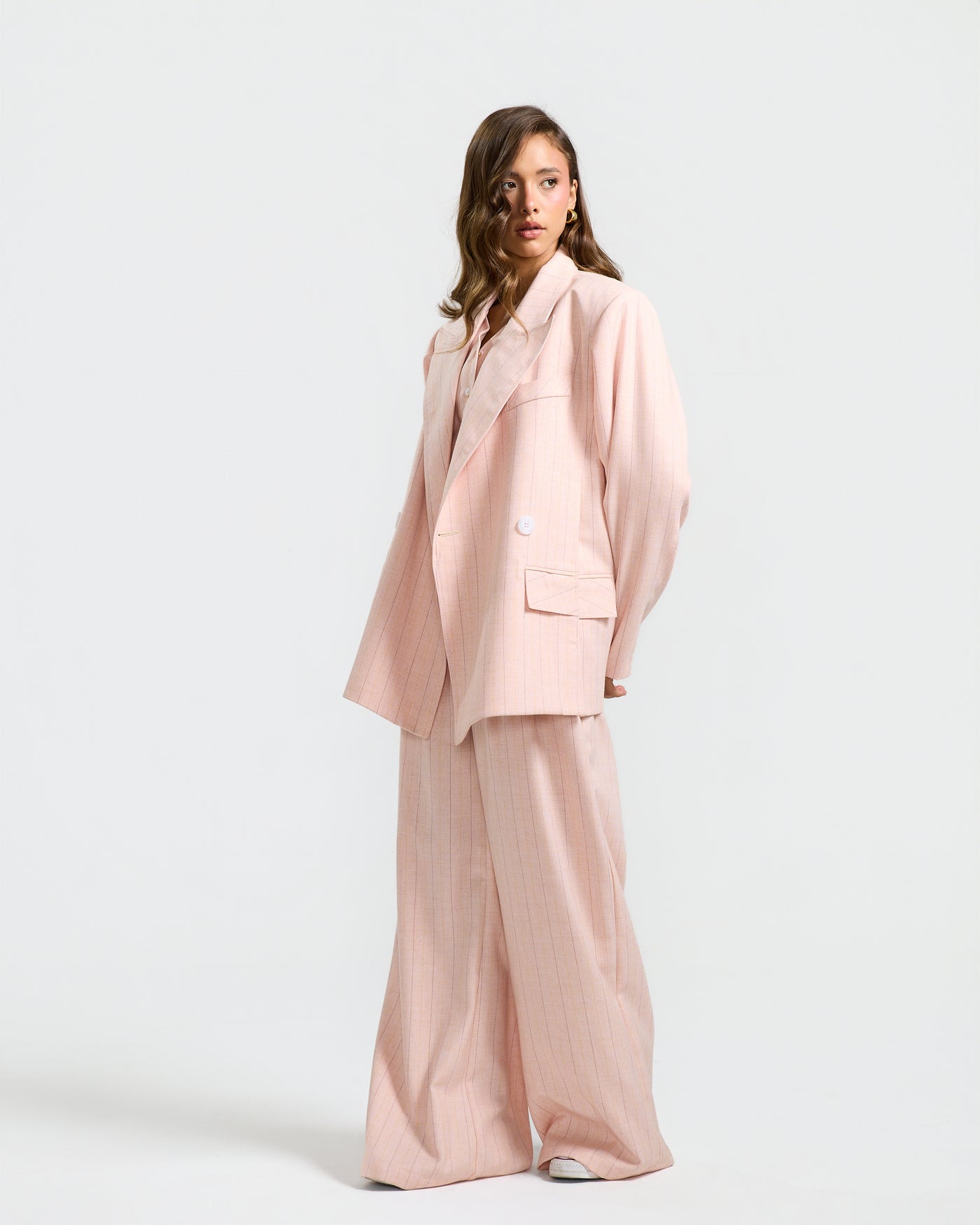 Cutout Oversize Pink Blazer