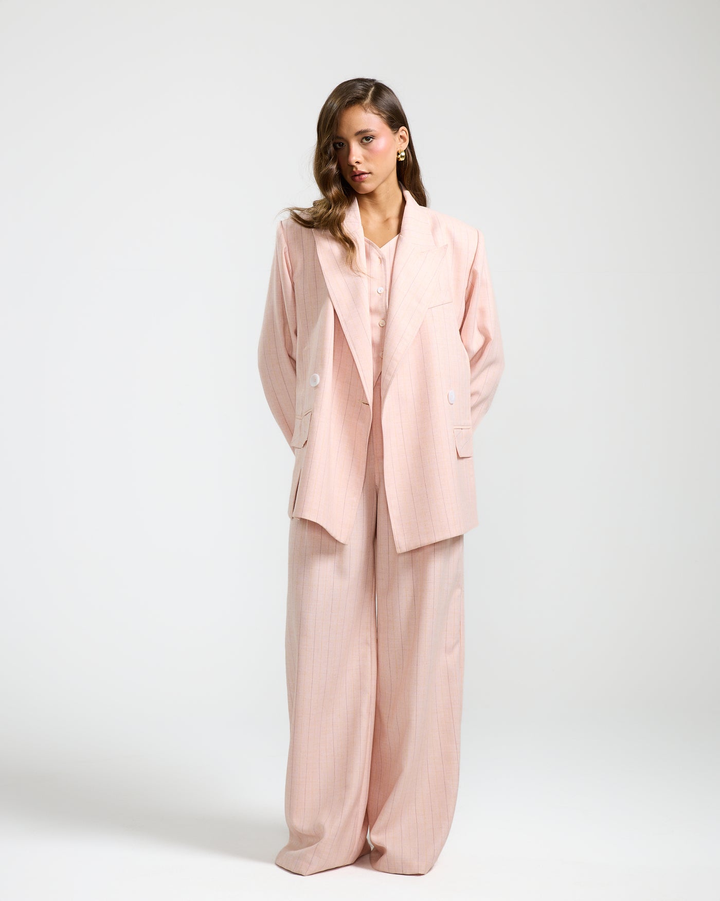 Elastic Back Waist Classic Pink Pants