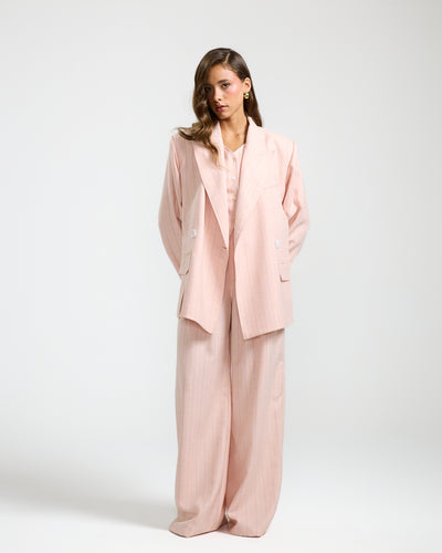 Elastic Back Waist Classic Pink Pants