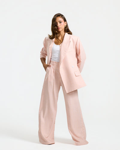 Cutout Oversize Pink Blazer