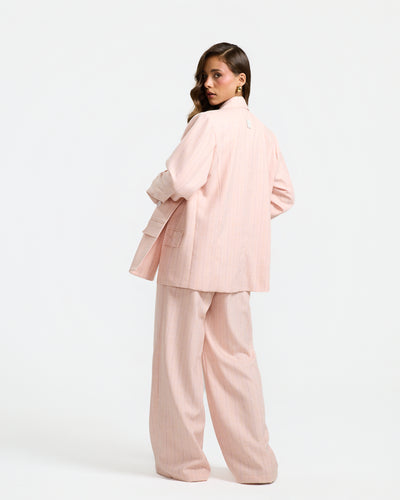 Cutout Oversize Pink Blazer