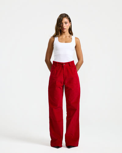 Red Corduroy Pants