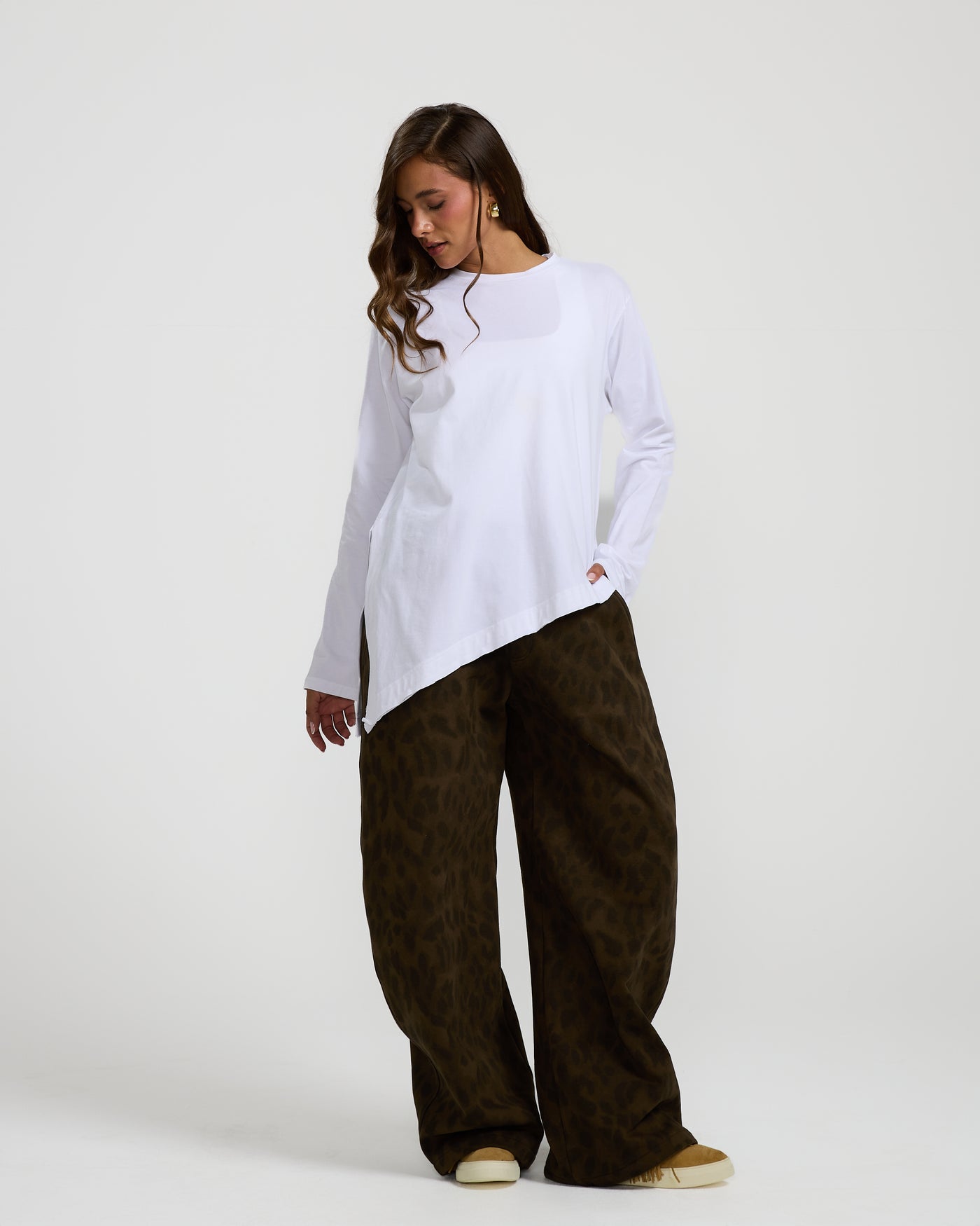 Asymmetrical Basic T-Shirt