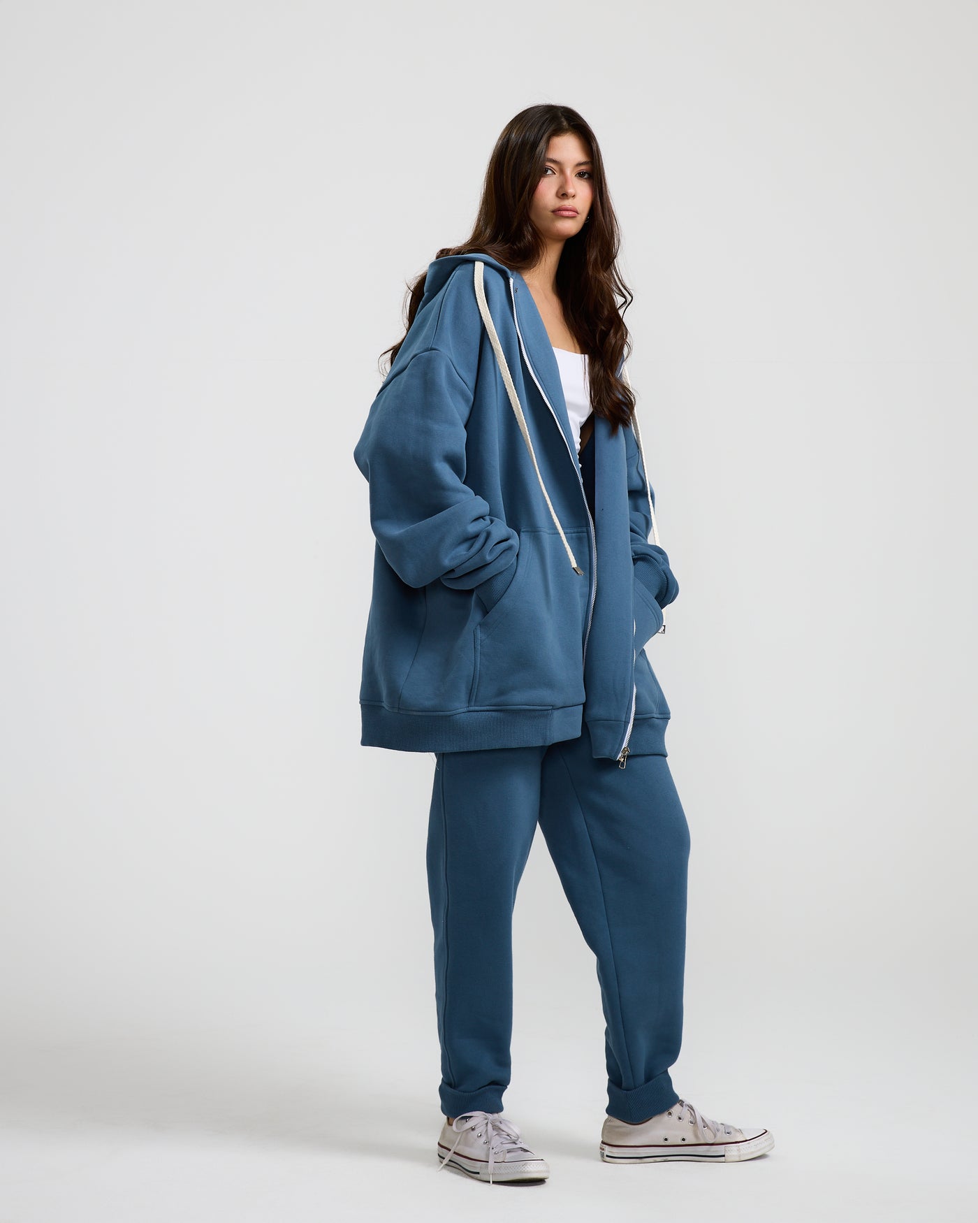 Super Oversize Hoodie Blue