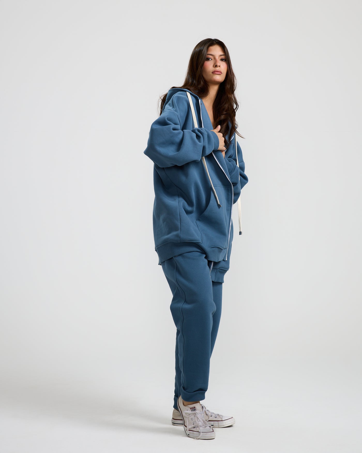 Super Oversize Hoodie Blue