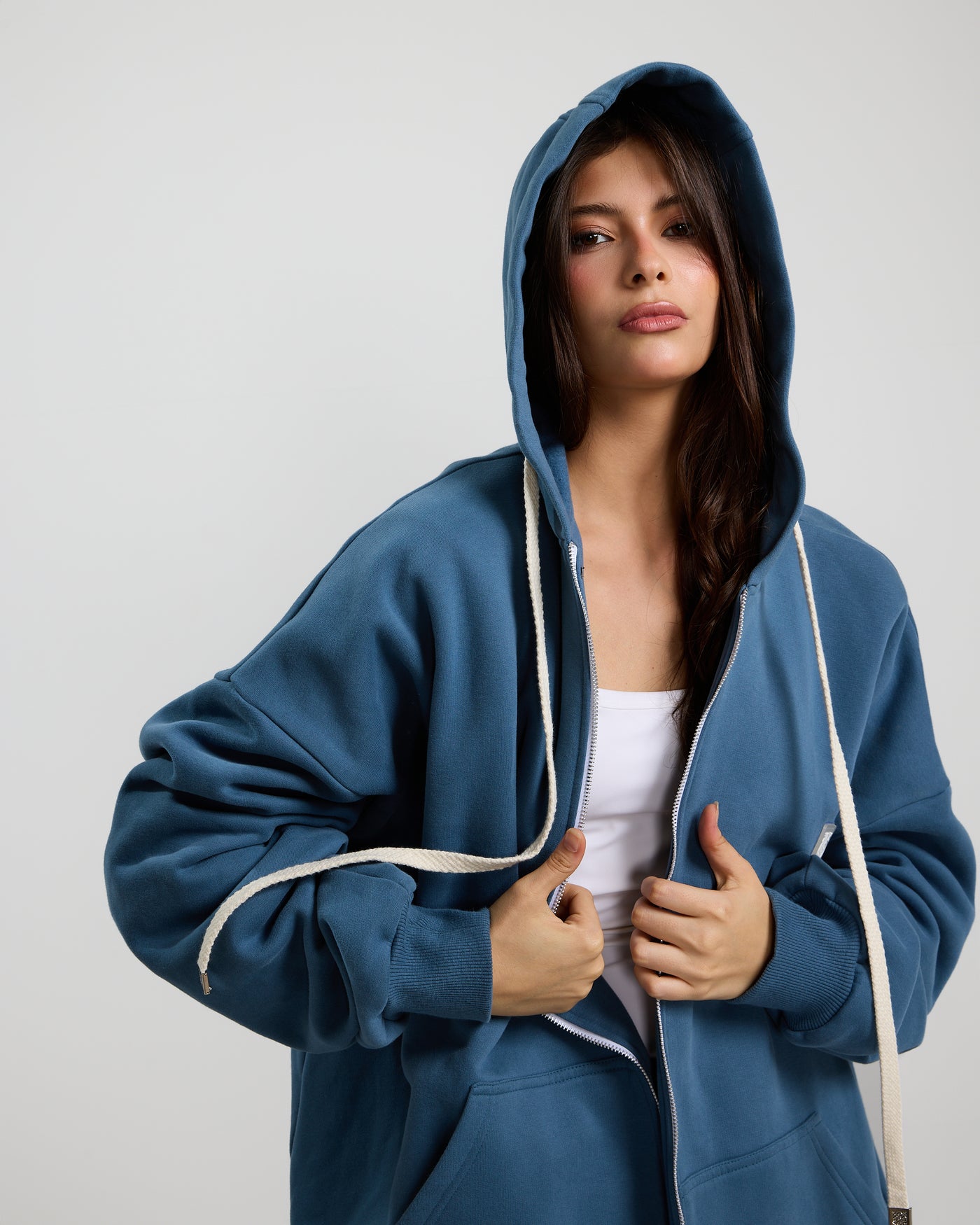 Super Oversize Hoodie Blue