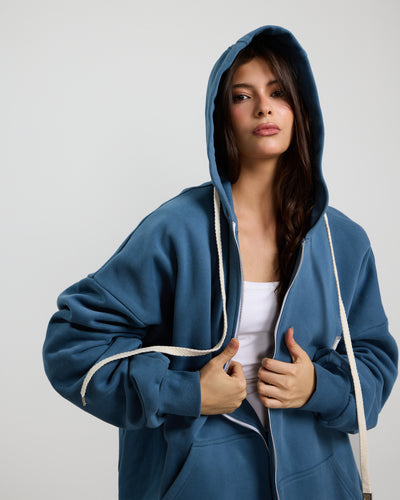 Super Oversize Hoodie Blue