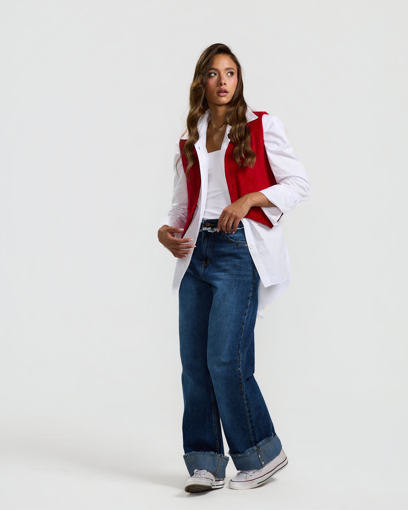 Red Corduroy Waistcoat