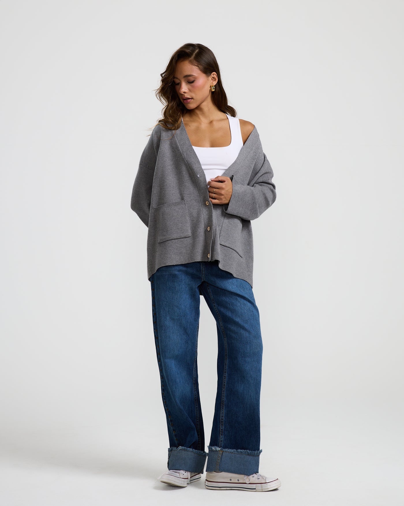 Oversize Sweater In Grey
