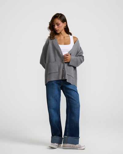 Oversize Sweater In Grey