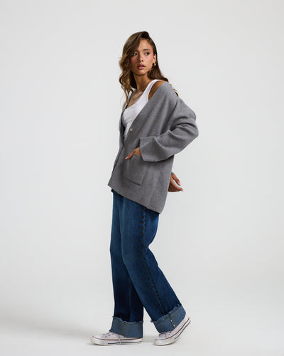 Oversize Sweater In Grey