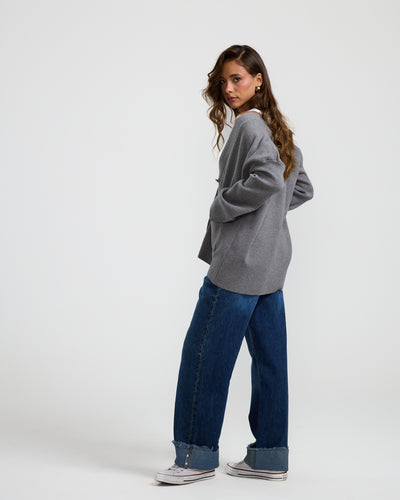 Oversize Sweater In Grey