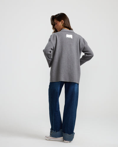 Oversize Sweater In Grey