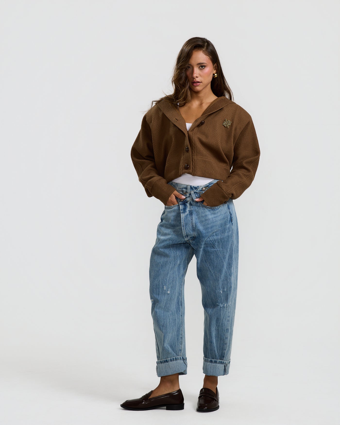 Short Hooded Sweater