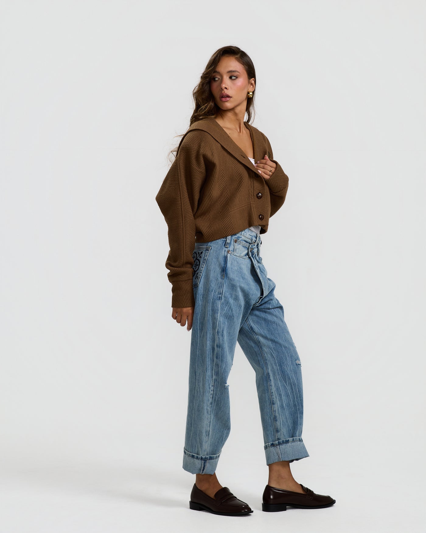 Short Hooded Sweater