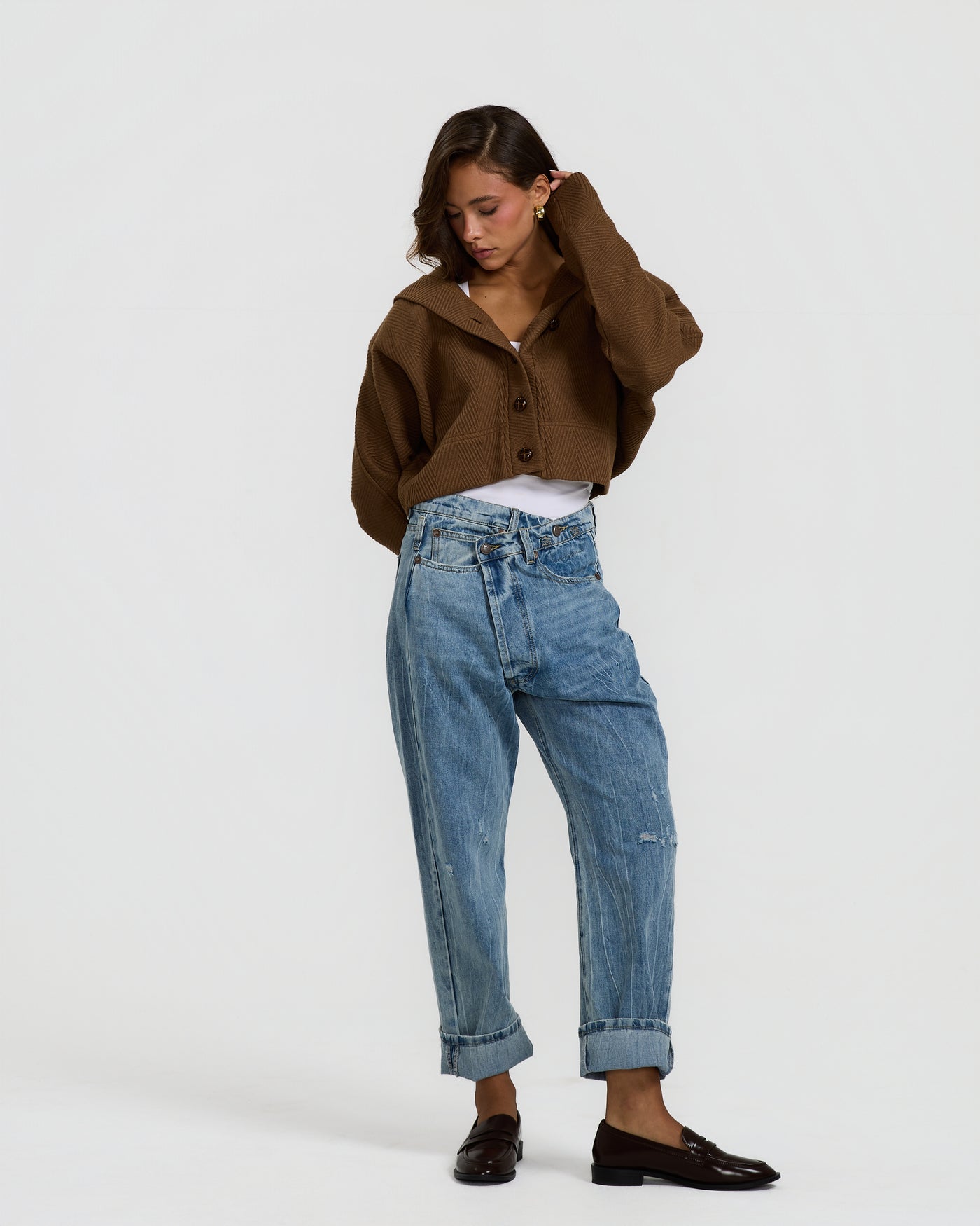 Short Hooded Sweater