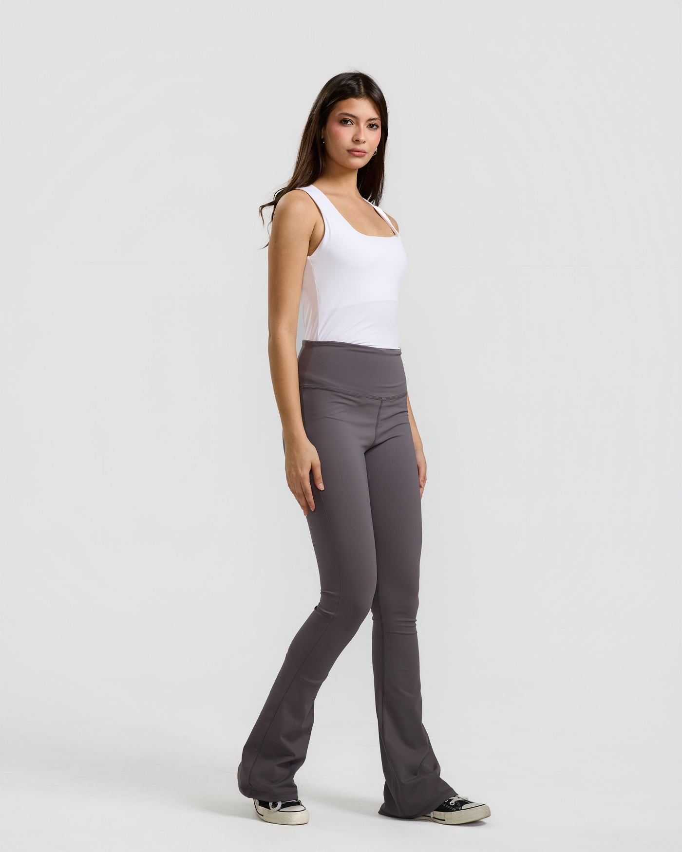 Flared Legging In Dark Grey