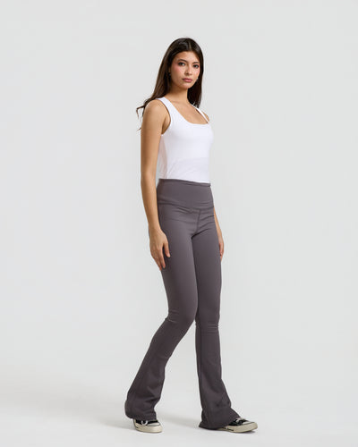 Flared Legging In Dark Grey