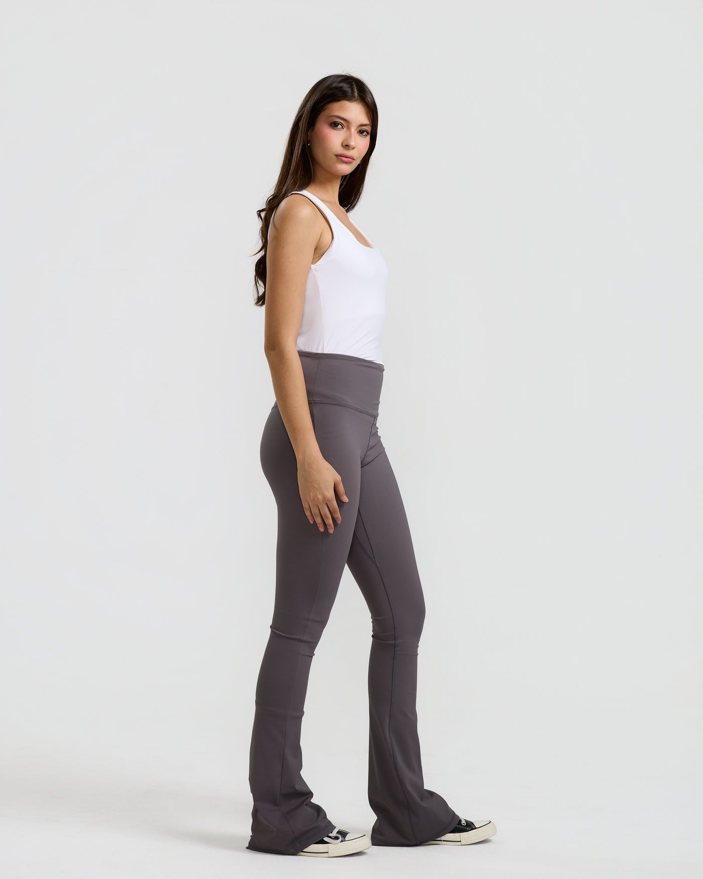 Flared Legging In Dark Grey