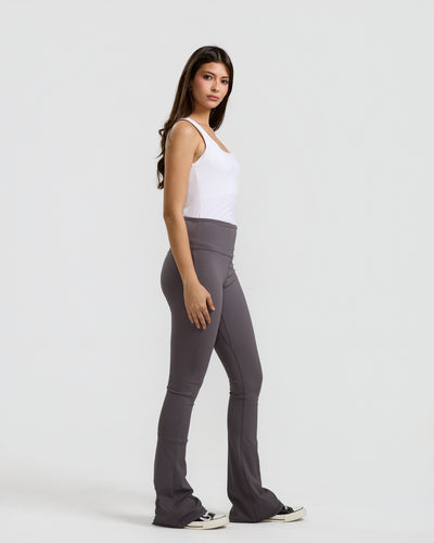 Flared Legging In Dark Grey