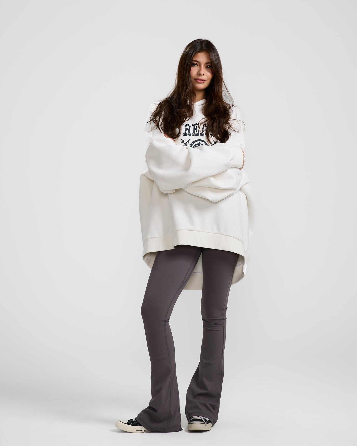 Oversize Logo Sweatshirt Off White