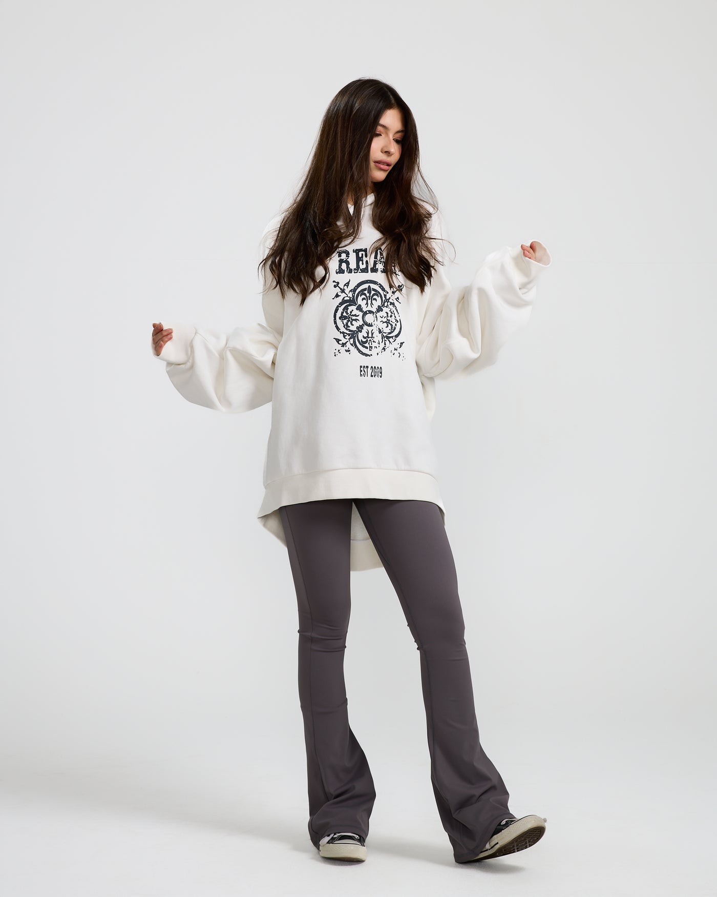 Oversize Logo Sweatshirt Off White