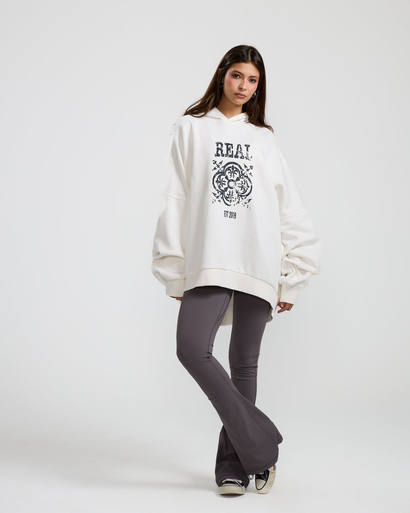 Oversize Logo Sweatshirt Off White