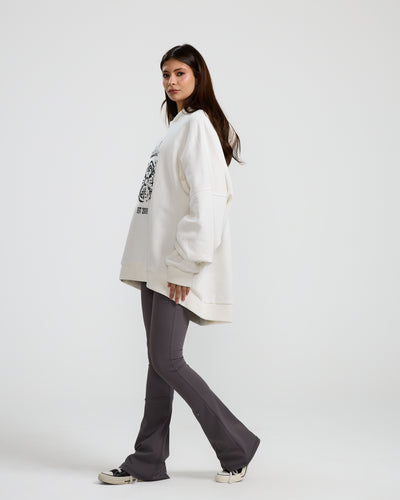 Oversize Logo Sweatshirt Off White