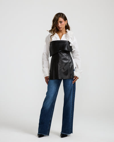 Leather Flapped Corset