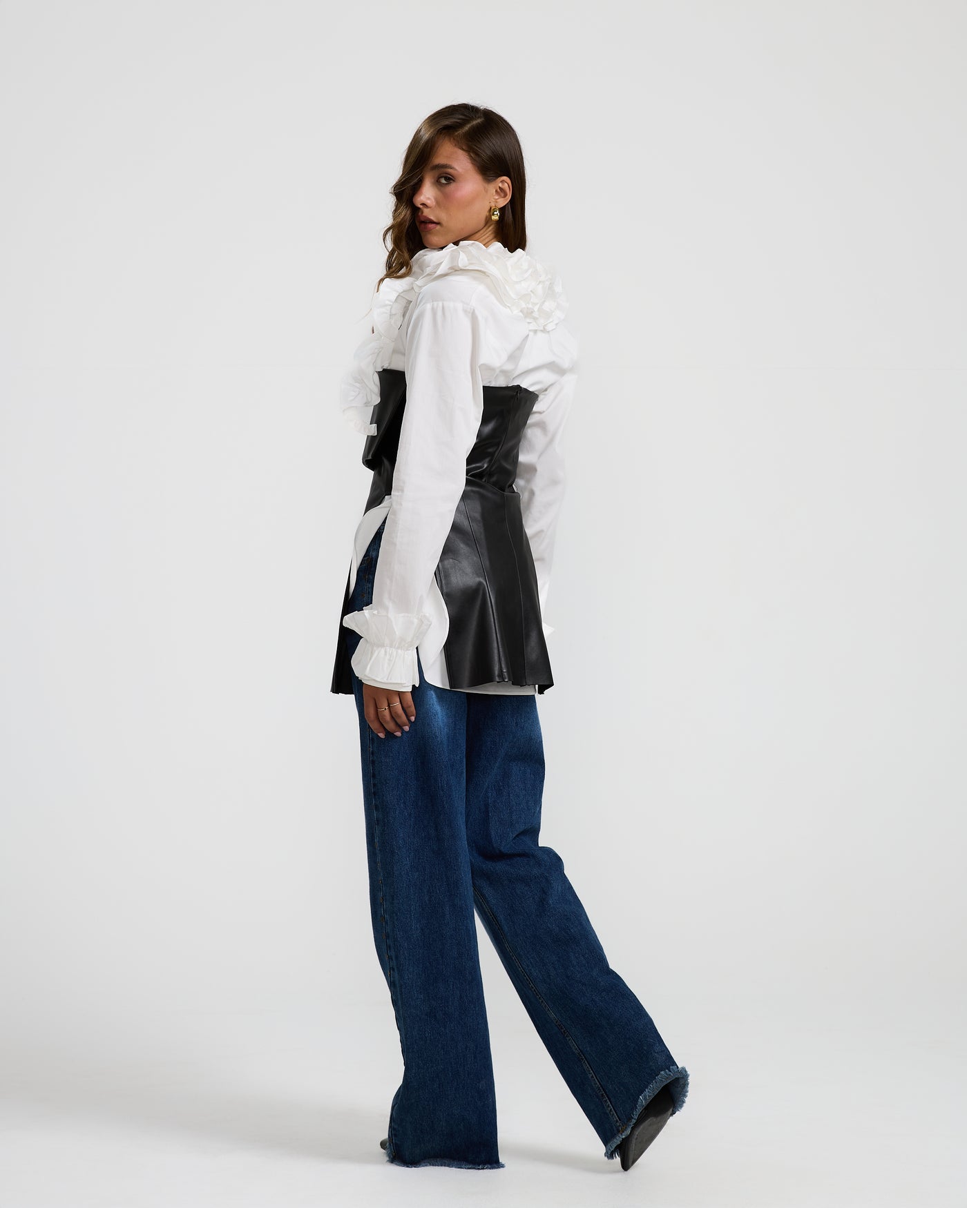 Leather Flapped Corset