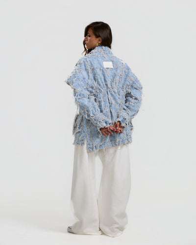 Bold Shoulders Mongolian Jacket