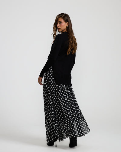 Polka Dots Black Skirt