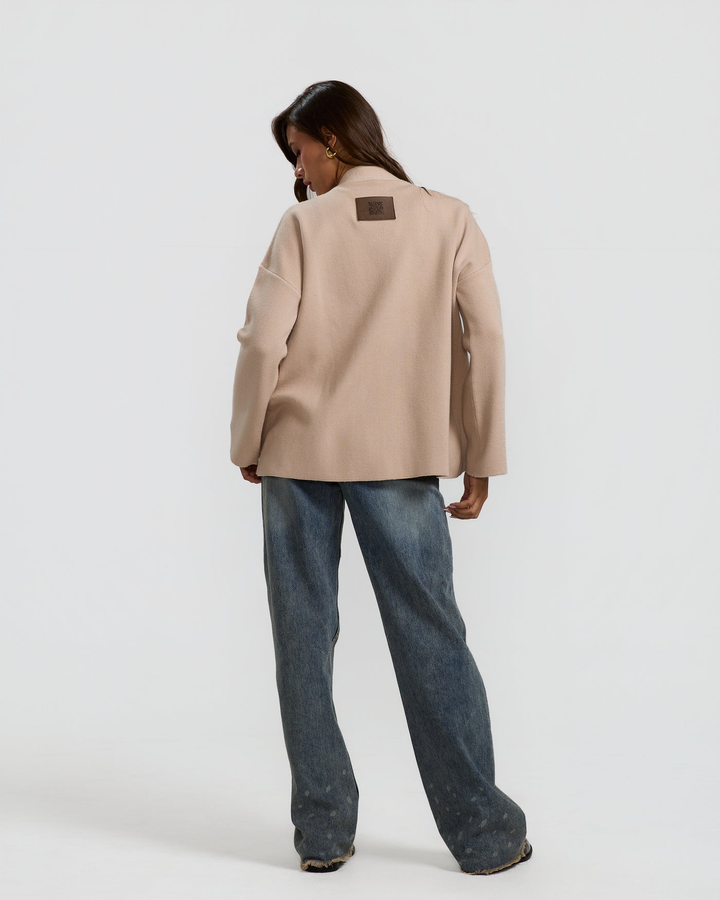 Oversize Sweater In Greige