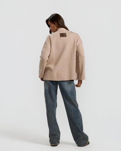 Oversize Sweater In Greige