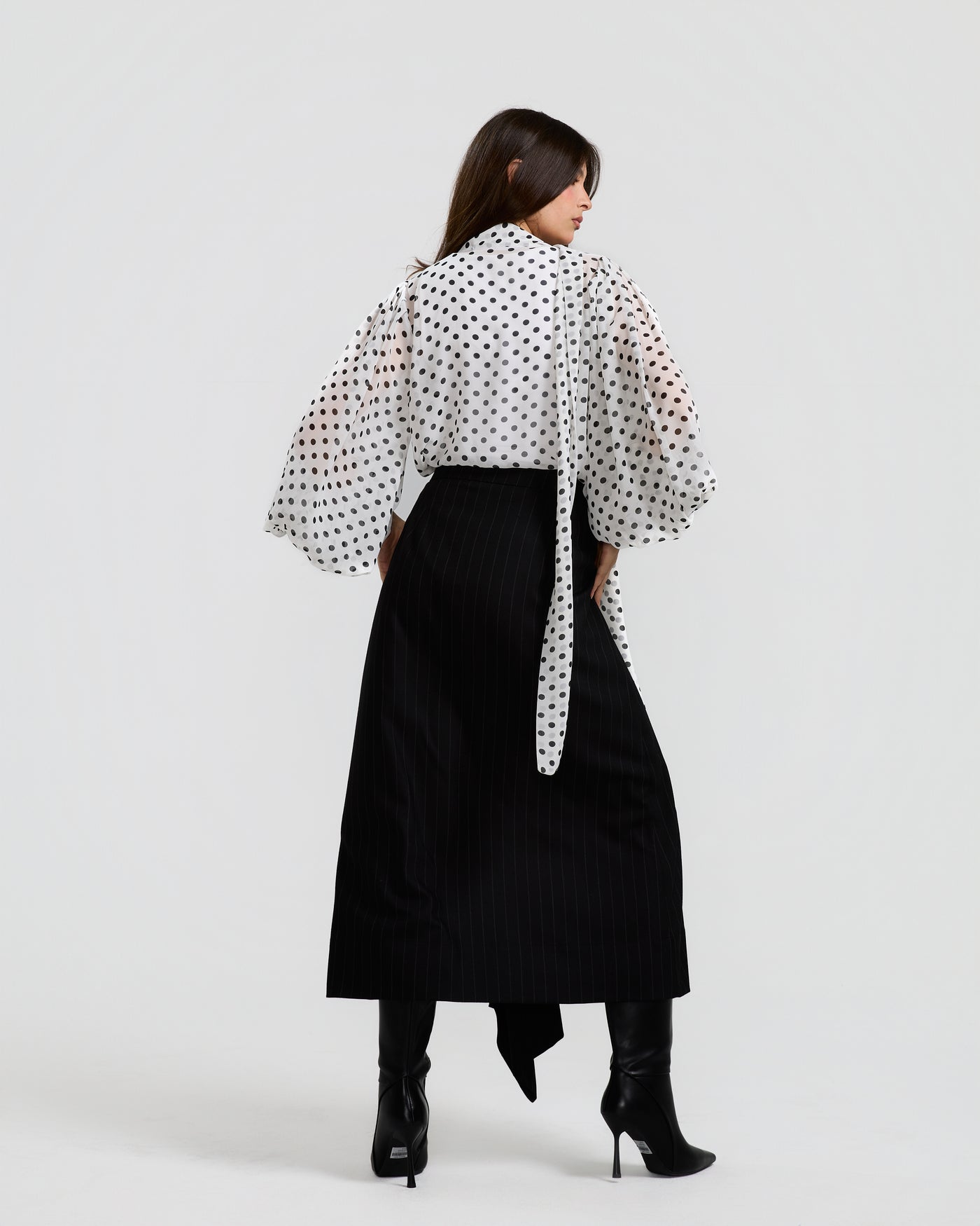 Black Asymmetrical Classic Skirt