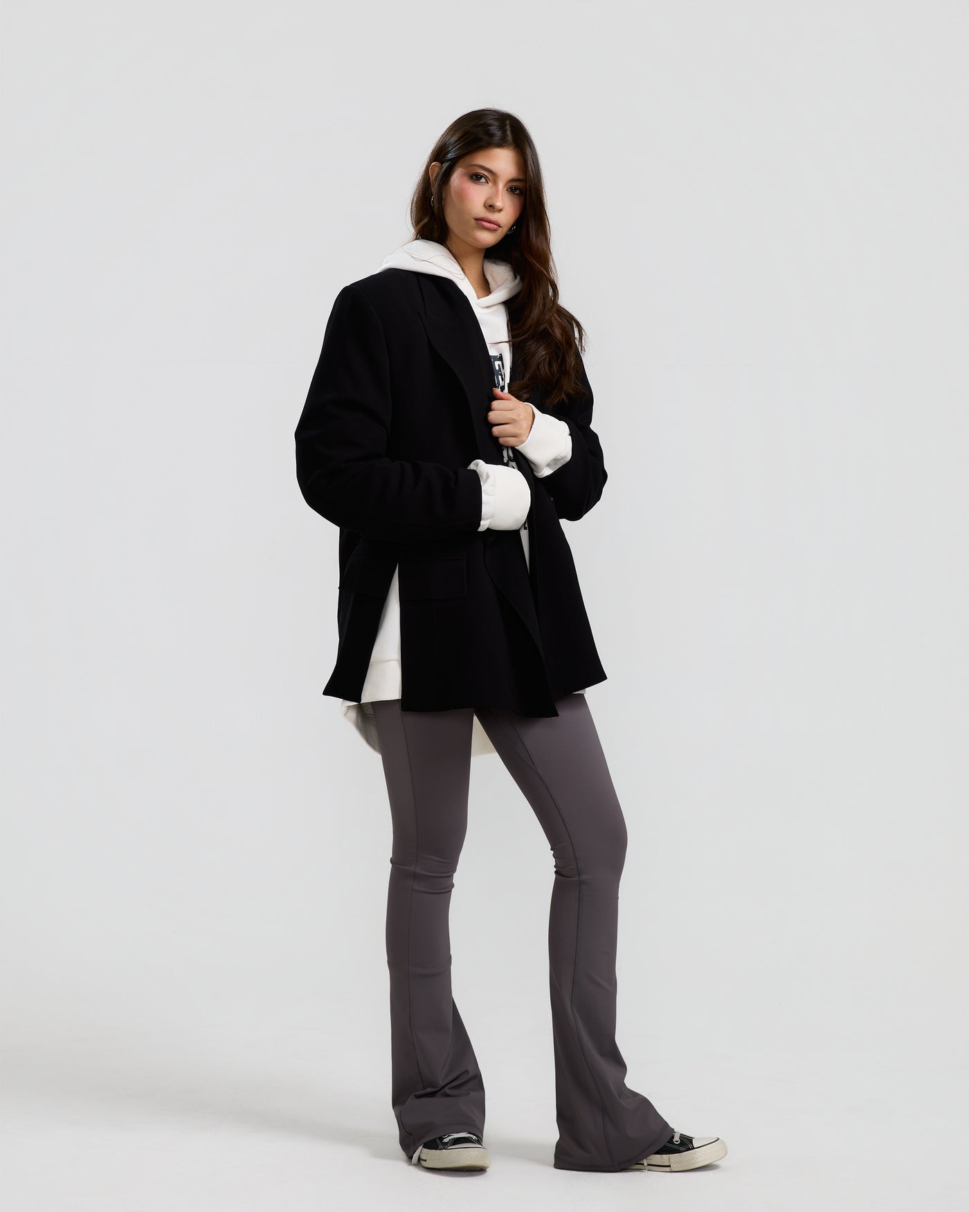 Flared Legging In Dark Grey