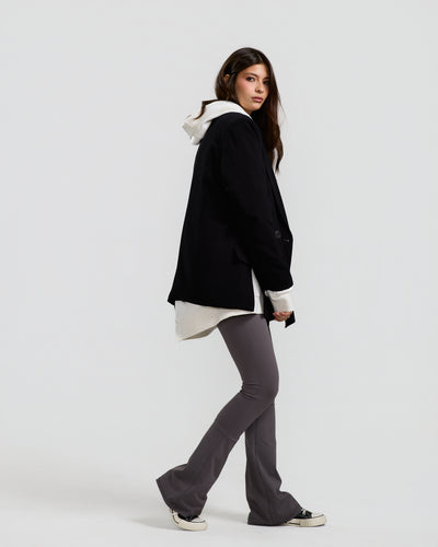 Flared Legging In Dark Grey