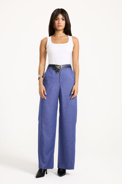 Barrel Suit Pants In Purple