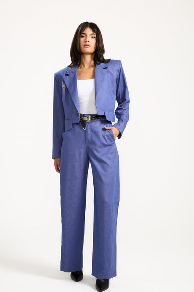 Barrel Suit Pants In Purple