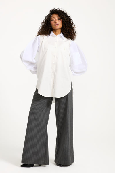 Waterproof Sleeves Shirt In White