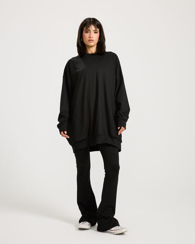 Super Oversize Sweatshirt In Black
