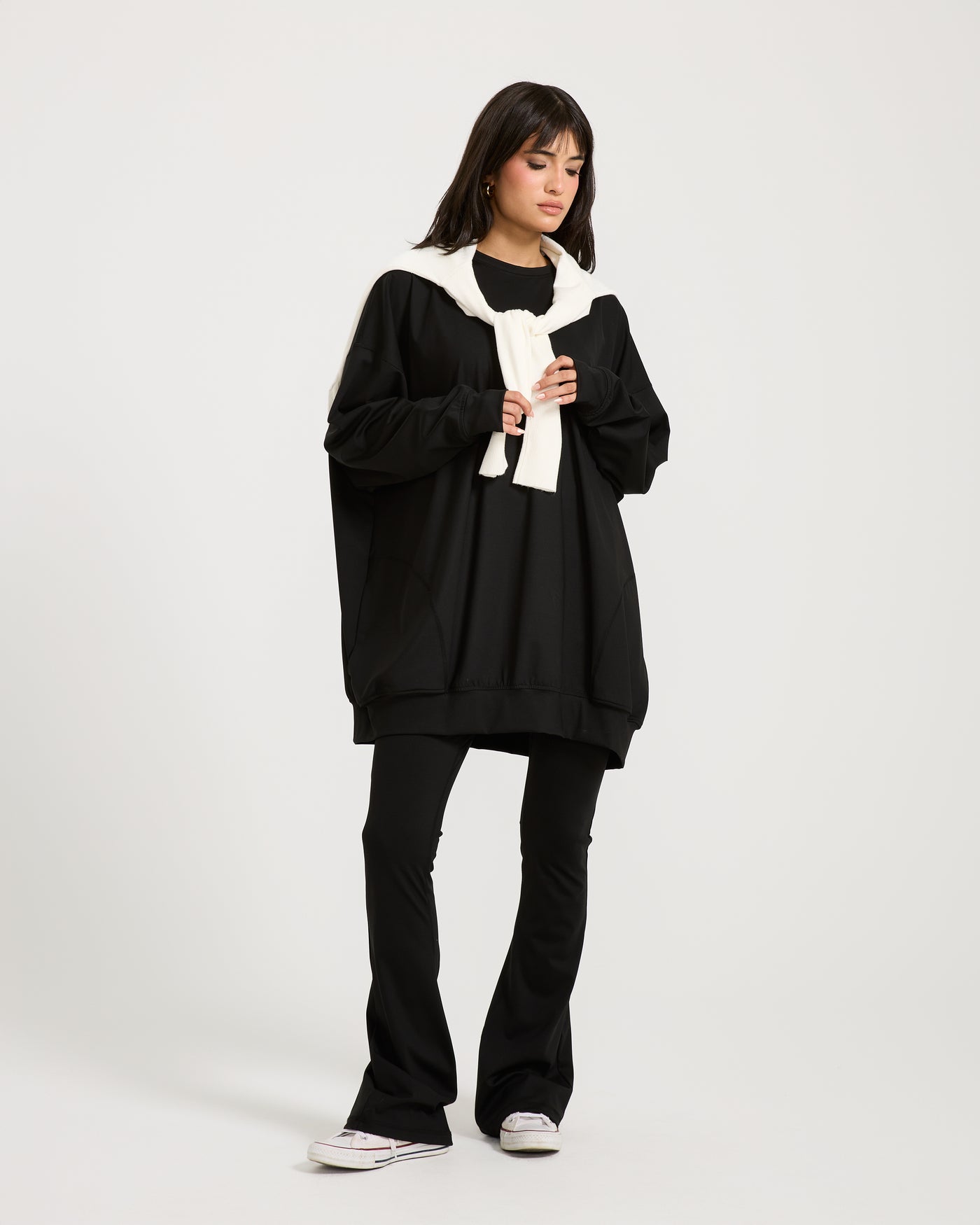 Super Oversize Sweatshirt In Black