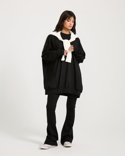 Super Oversize Sweatshirt In Black