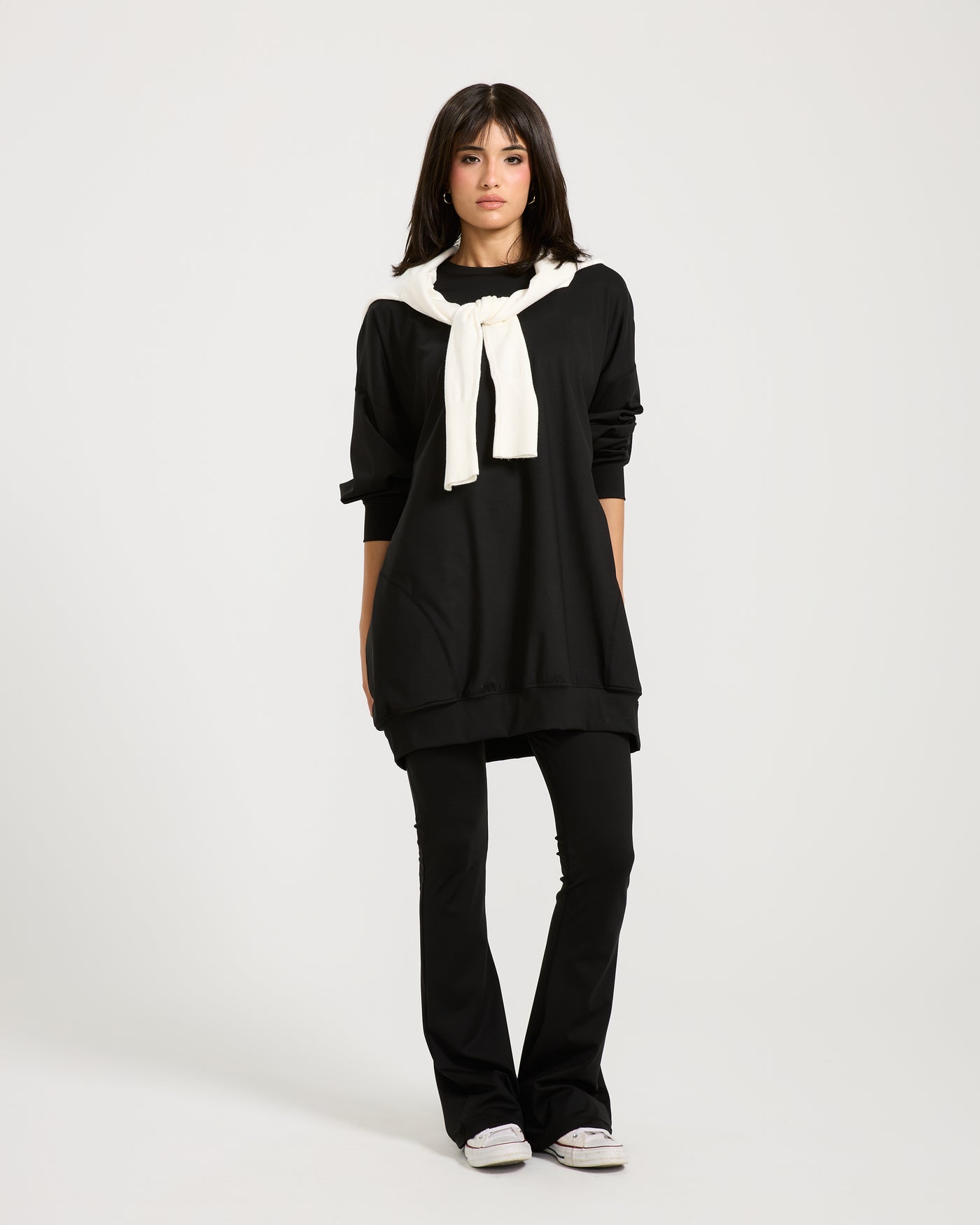 Flared Leggings In Black